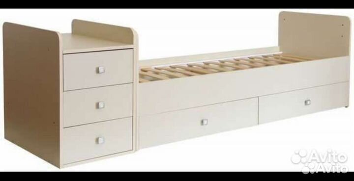 Детская кроватка трансформер с маятником