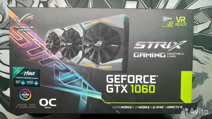 Asus ROG strix gtx1060 6gb