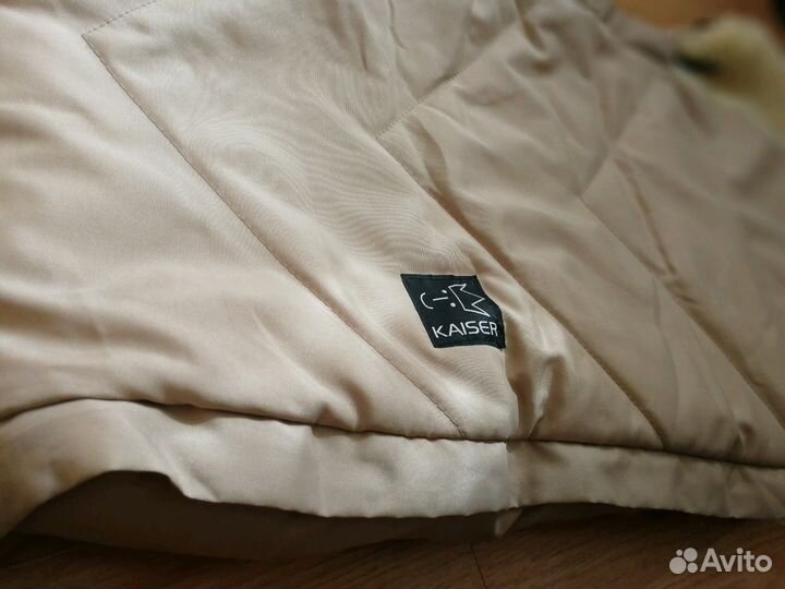 Конверт Kaiser бежевый на натуральной овчине