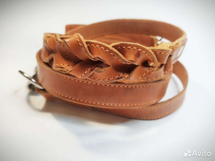 Поводок из натуральной кожи для собак