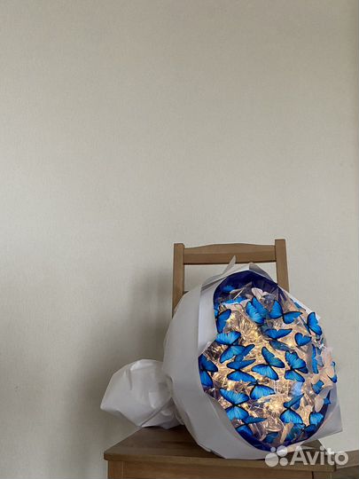 Букет из бабочек светящийся с гирляндой