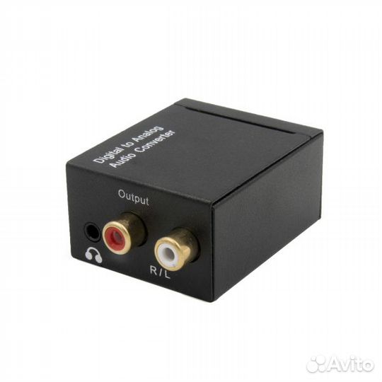 Переходник конвертер TosLink на 3,5 мм / 2*RCA