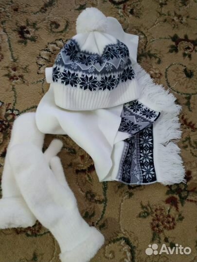 Набор шапка и шарф женский