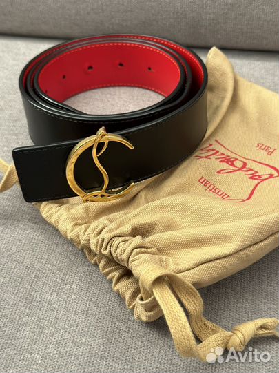 Ремень Christian Louboutin мужской двусторонний