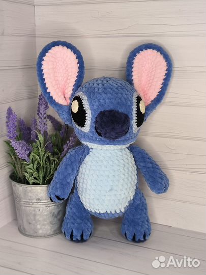 Стич вязаная игрушка. Ручная работа под заказ