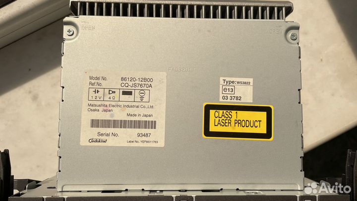 Штатная магнитола toyota corolla 2006-2012, 2012-2