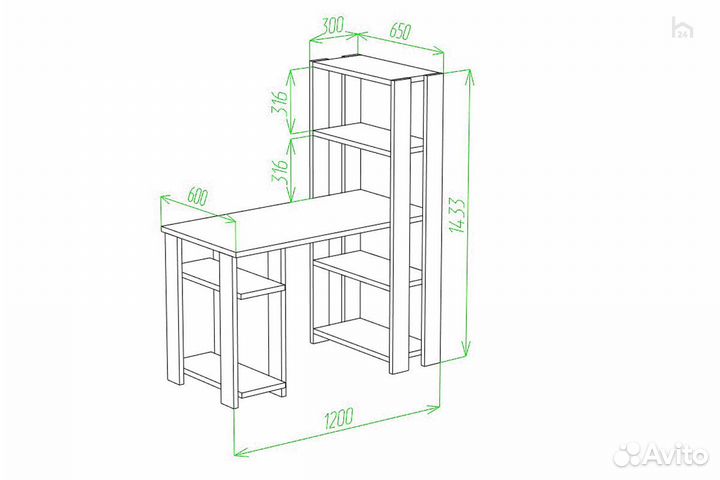 Стол компьютерный Slim стн-145/120 нбе