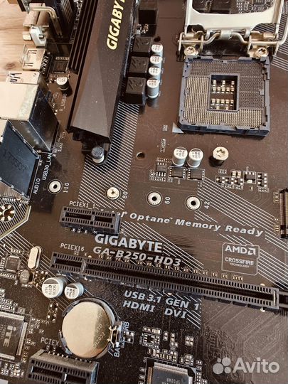 Gigabyte ga b250 hd3 в отличном состоянии