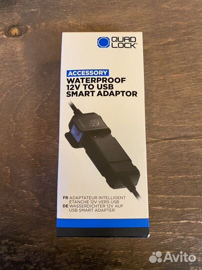 Мотоциклетный USB смарт-адаптер 12В/USB Quad Lock