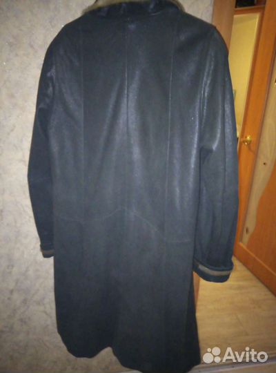Плащ натуральная кожа с подкладом новый