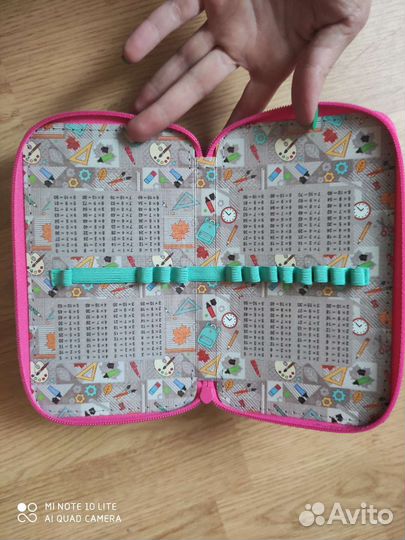 Hatber пенал школьный 3 отделения на молнии