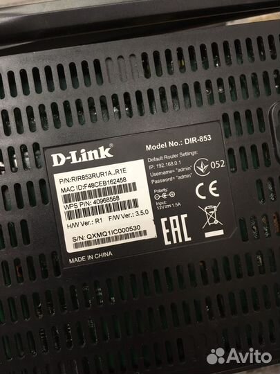 Нерабочий роутер D link DIR-853