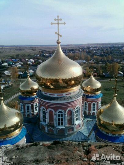 Изготовление и монтаж куполов, крестов