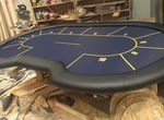 Покерный стол столешница для игры в покер синяя