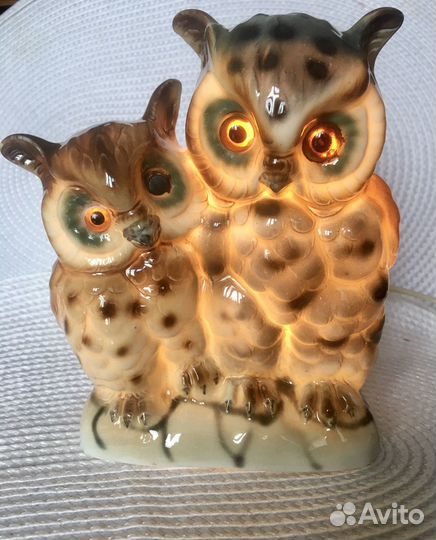 Светильник ночник статуэтка Совы, ГДР