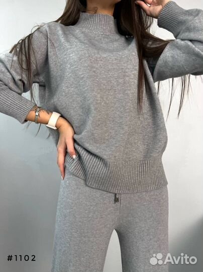 Кашемировые вязанные костюмы, новые, 4 цвета