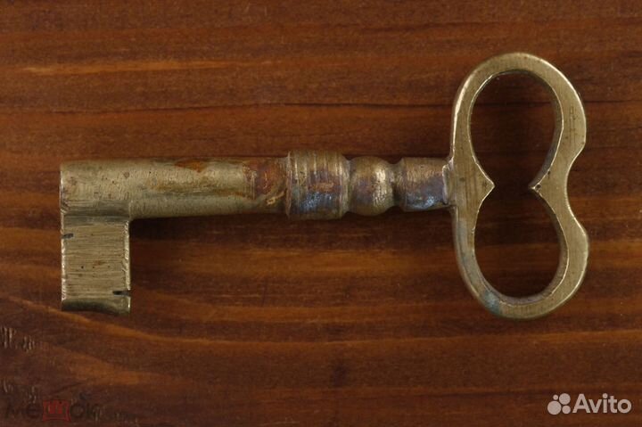 Старинный Дверной Ключ латунь 8,5 см до 1917 года