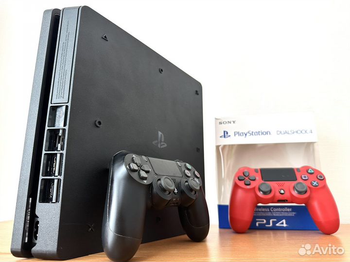 Sony PS4 Slim 1tb 2геймпада/400игр/гарантия/Fifa23