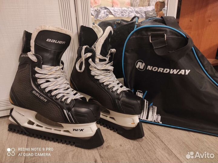 Хоккейные коньки bauer 44 размер
