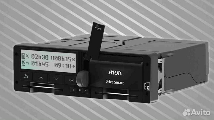 Автомобильный тахограф Атол, с скзи