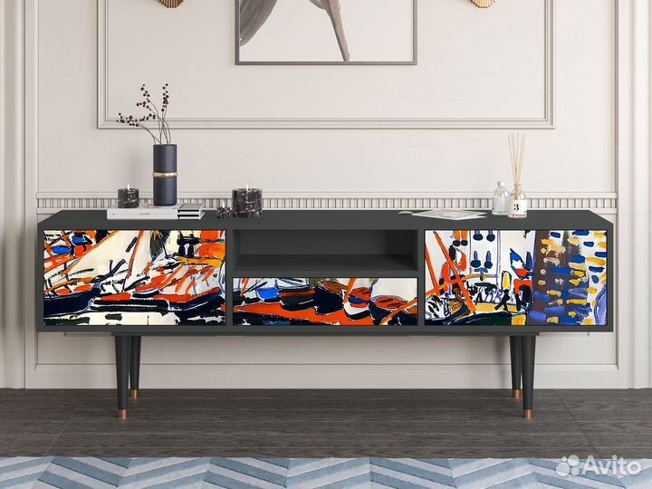 Тв-тумба T6 - Антрацит - Le Sechage des voiles