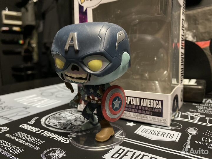 Funko POP Zombie Captain America Bobble-Head