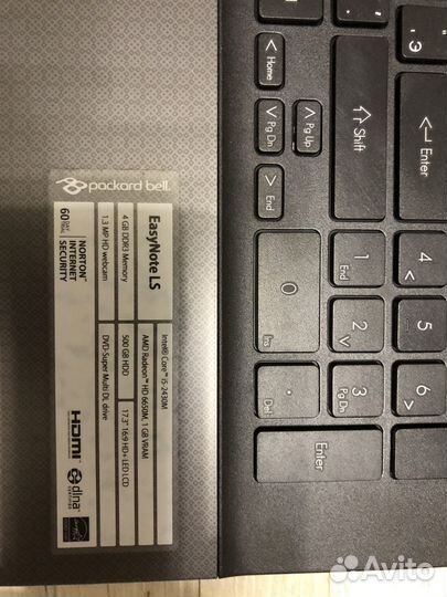 Ноутбук acer packard bell easynote LS11 HR 515RU