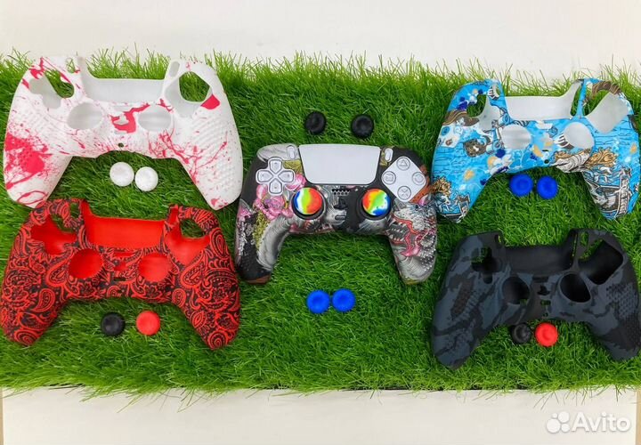 Чехол для джойстика ps5 и накладки на стики