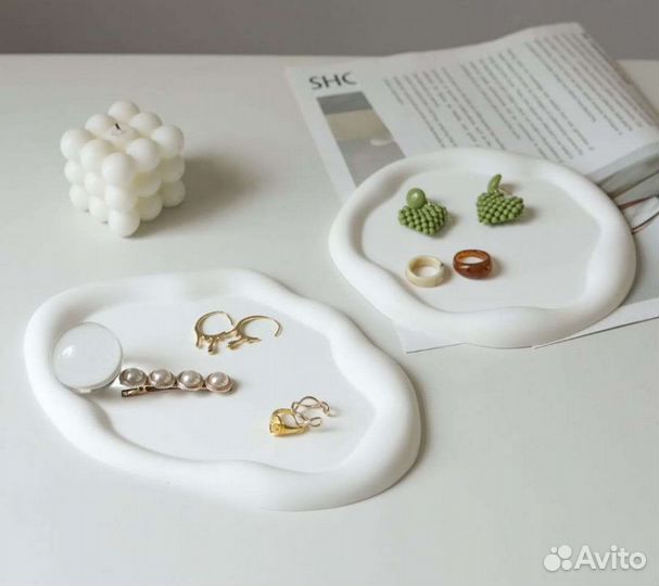 Интерьерные поднос из гипса