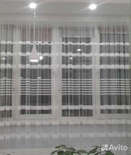 Новая белая штора 6.6м