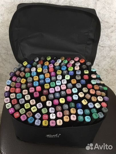 Маркеры для скетчинга, 168 штук