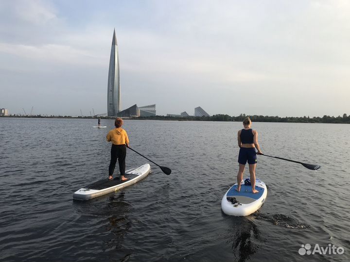 Прогулки на сапах Лахта/ разлив катание sup доски
