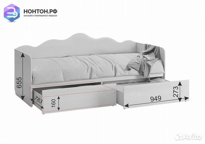 Кровать Чудо белый рамух