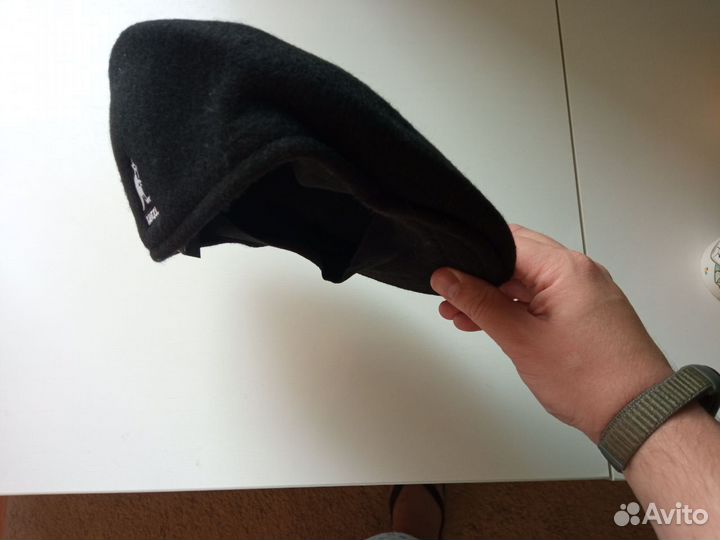 Чёрная кепи шапка кепка берет кеппи Kangol Кангол