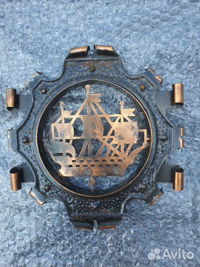 Плакетка панно сувенир металл