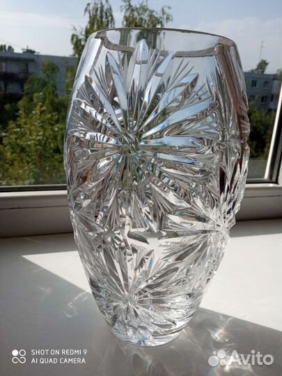 Ваза хрустальная