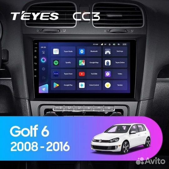 Магнитола Teyes Volkswagen Golf 6