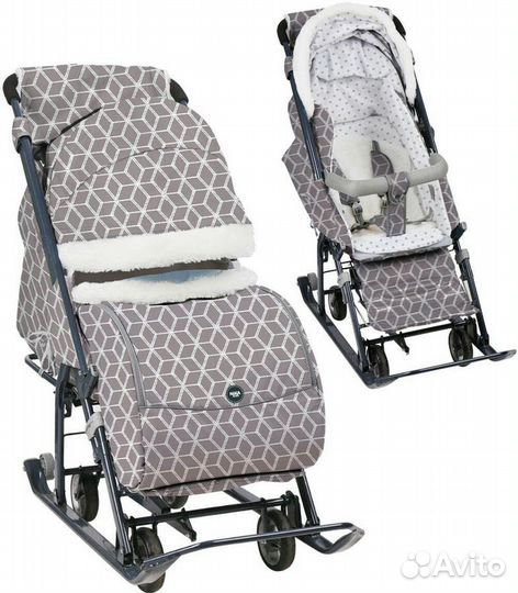 Детские санки коляска Nika