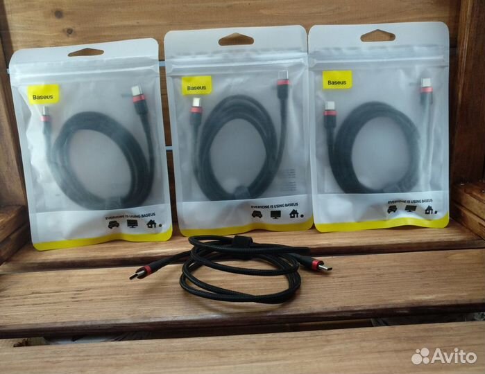 Baseus кабель Type-С на Type-C 1 метр и 0.5м