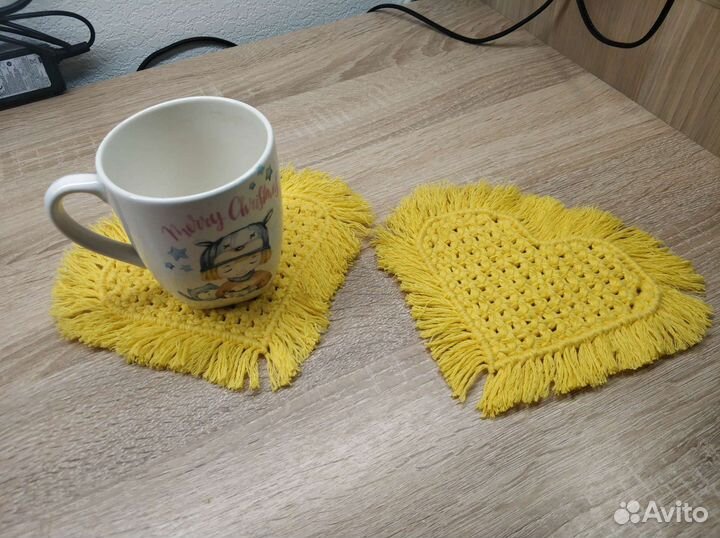 Подставка под горячее в стиле макраме цена 300 шт