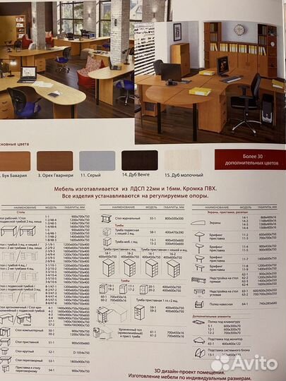 Офисная мебель изготовление