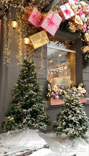 Новогодний декор,украшение фасада,дома,магазина