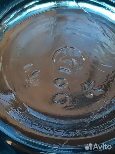 Граненая рюмка. Голубое стекло. СССР