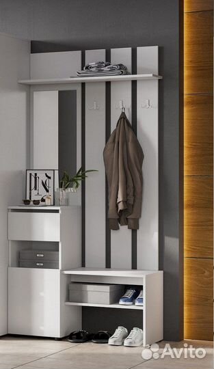 Прихожая, прихожие, вешалка с зеркалом, вешалки