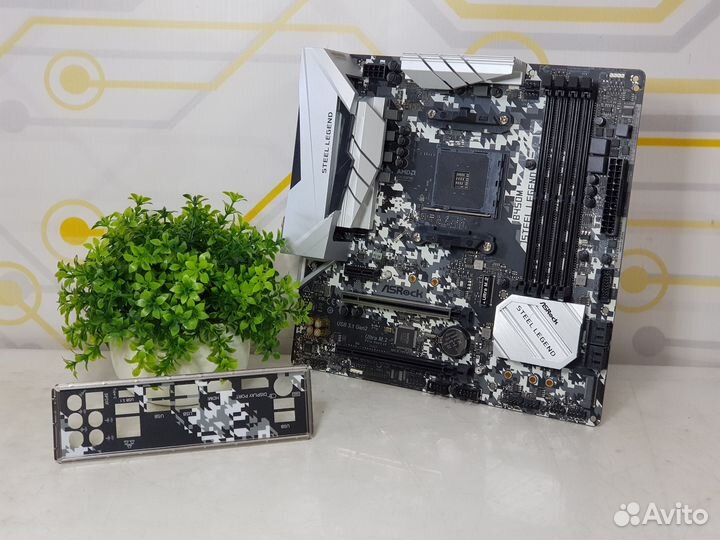 Материнская плата AM4 ASRock B450M Steel Legend