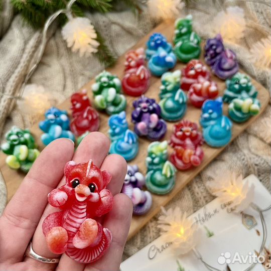 Мыло ручной работы дракон подарок на новый год