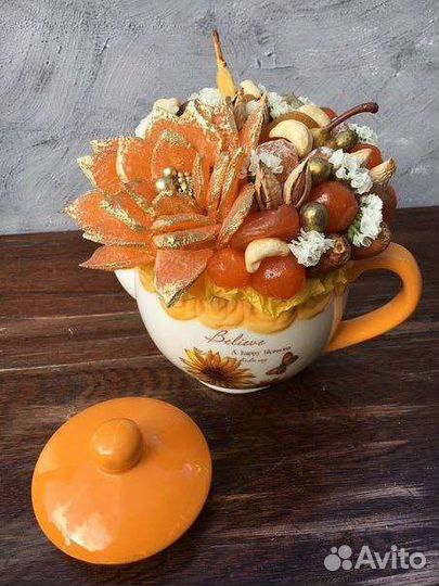 Съедобные букеты из сухофруктов