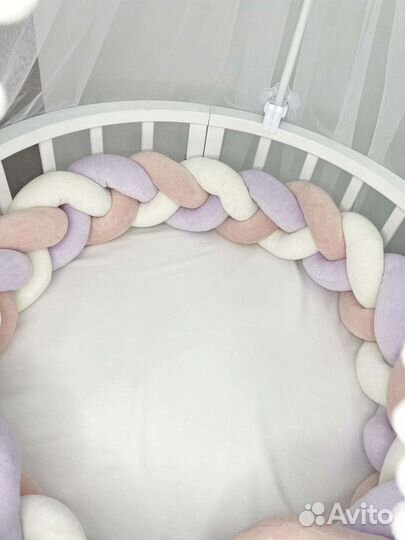 Бортики - косички в кроватку