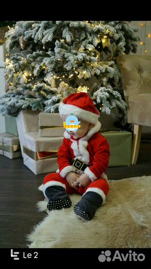 Костюм деда мороза детский 80р