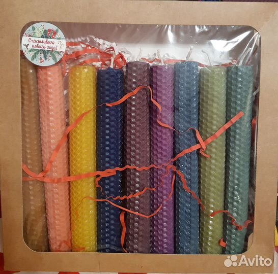 Подарочный набор свечей из вощины